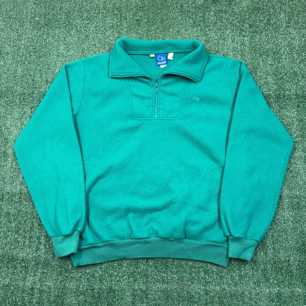Vintage 90s Ocean Pacific OP Quarter Zip Fleece Pullover